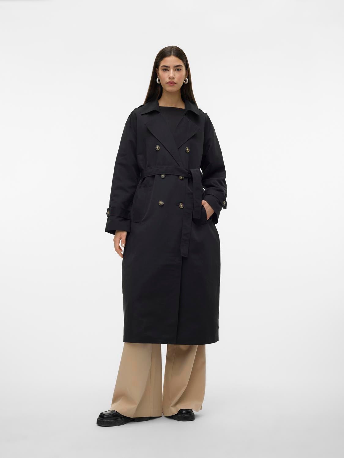 VMCHLOE Trenchcoat - Black - VERO MODA & VILA Bergvik